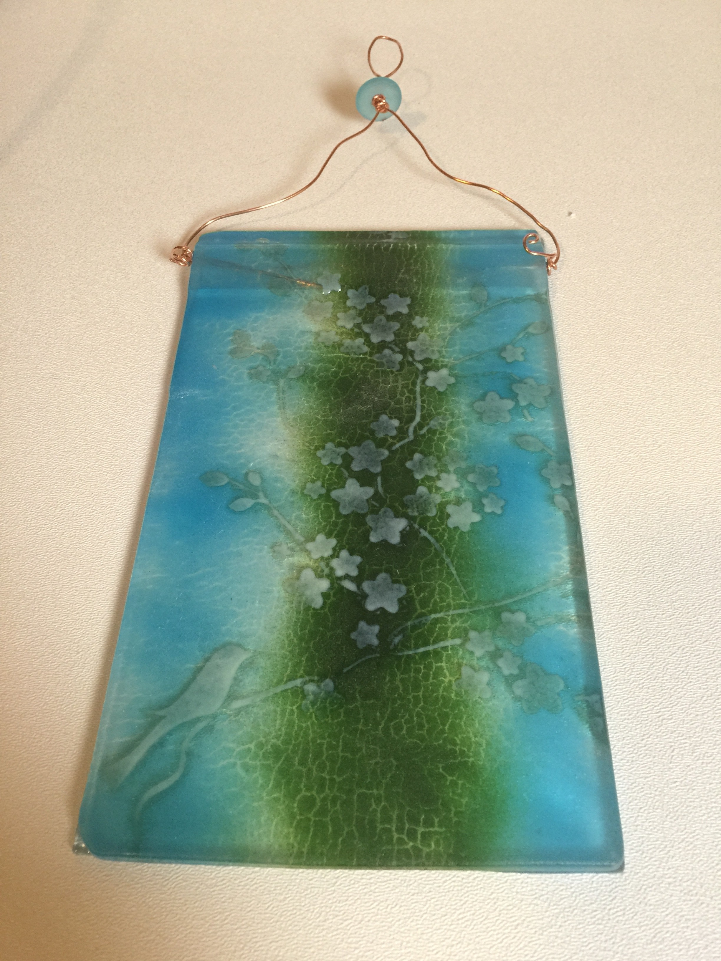 Fused Glass Garden Art | Elegant Fused Glass by Karen