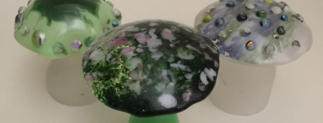 Fused glass – Mushrooms