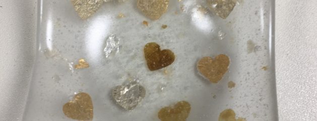 Fused Glass with Mica