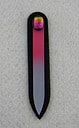 Small Crystal Glass Nail File with Fused Glass dichroic embellishments small nail
