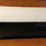 fused glass black, white, and iridized platter fused glass black, white, and iridized platter