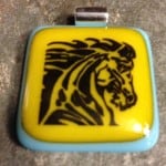 Horse Fused Glass Pendant Horse Fused Glass Pendant