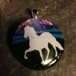 Horse Fused Glass Pendant Horse Fused Glass Pendant