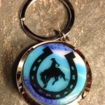 Horse Fused Glass Keychain Horse Fused Glass Keychain