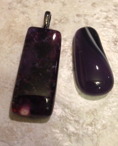 Fused Glass Faux Amethyst Fused Glass Faux Amethyst