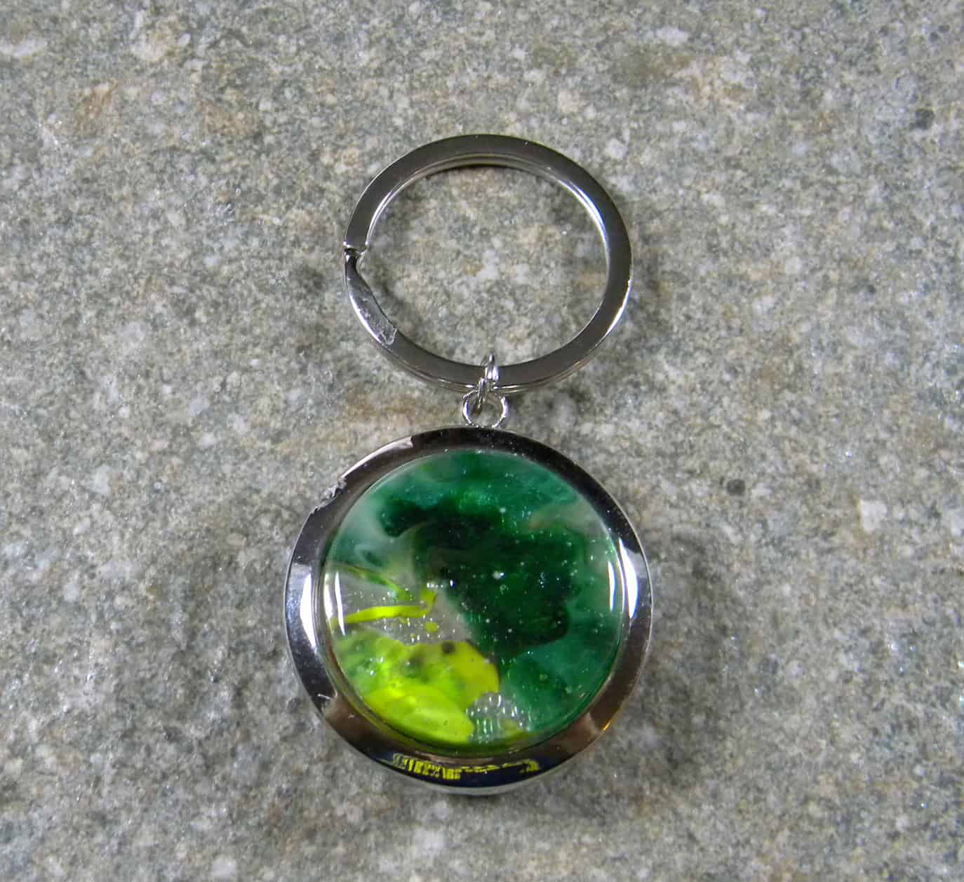 Fused Glass Keychain and Flashlight Elegant Fused Glass by Karen