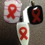 December Awareness Ribbons – Fused Glass