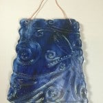 fused glass garden art