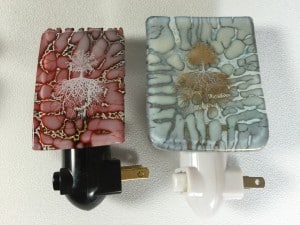 Fused Glass Tree of Life Night Lights