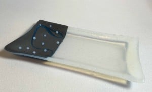 Steel Blue and Opaline Art