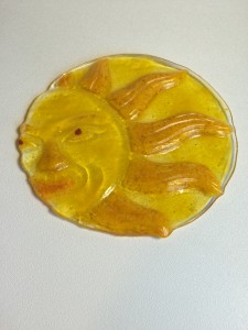 Fused Glass Sun - Front