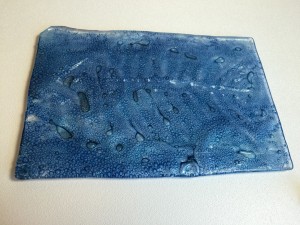 Fused glass bubble fish