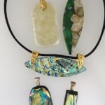 Fused glass jewelry