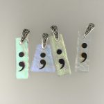 Custom fused glass pendants