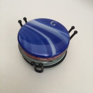 Fused glass coasters
