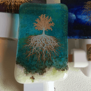 Fused glass night light