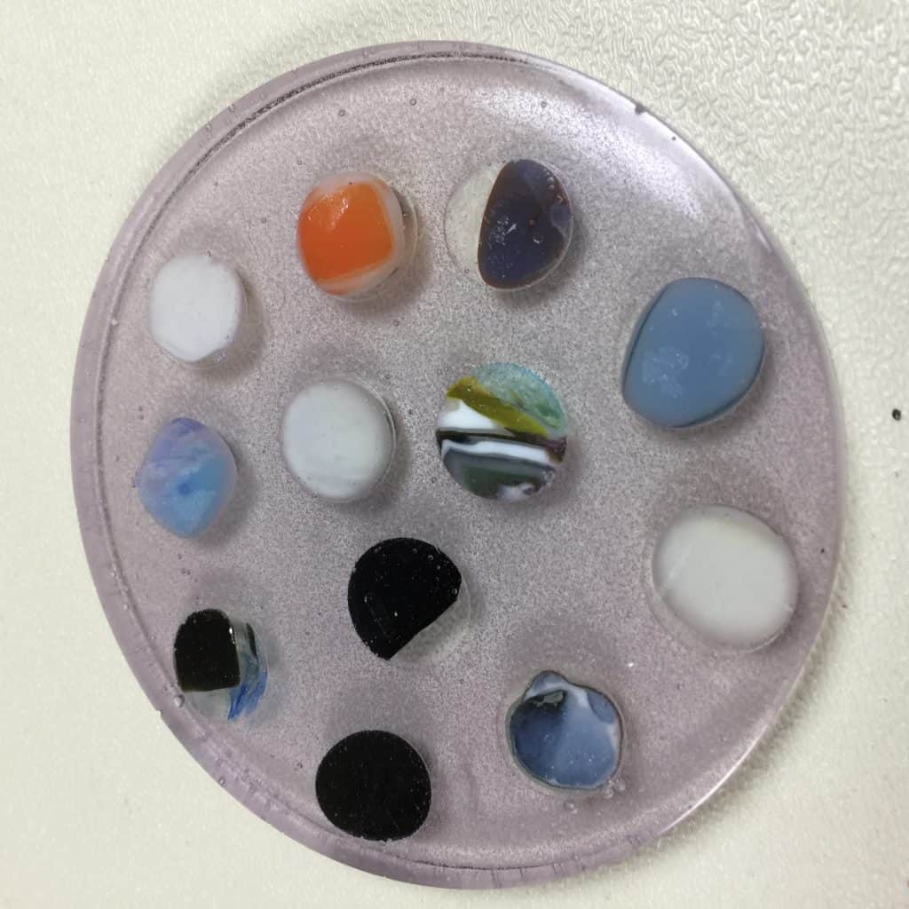 Fused Glass in Resin Elegant Fused Glass by Karen